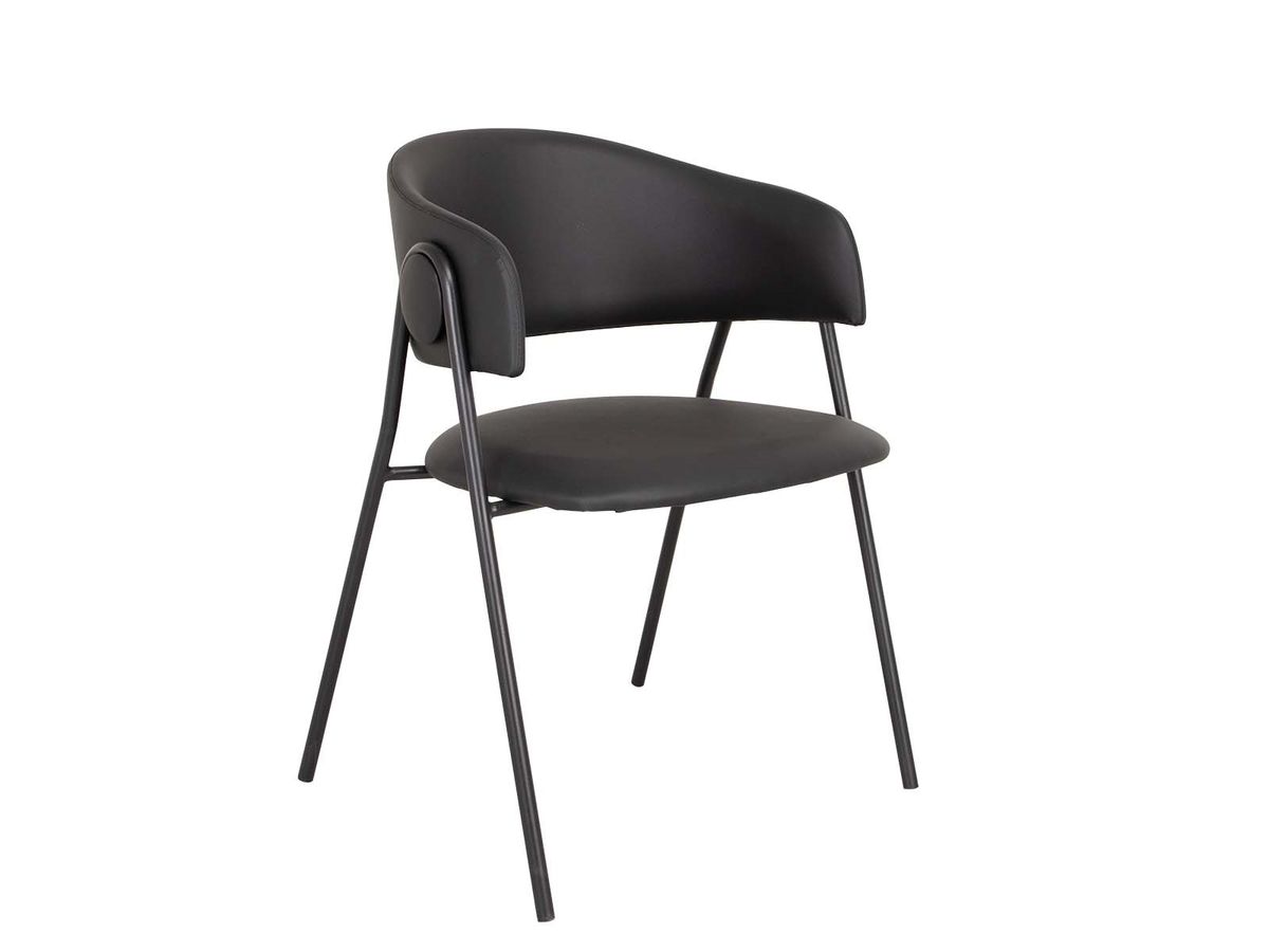 Lina dining chair, black