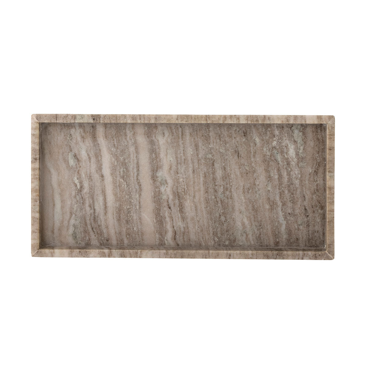 Bloomingville Majsa tray, brown, marble