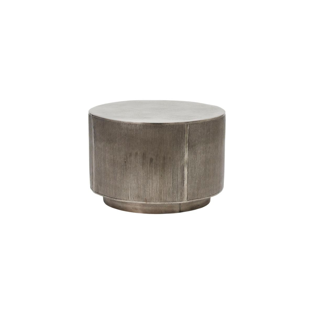 Coffee table, hdrota, brushed silver finish