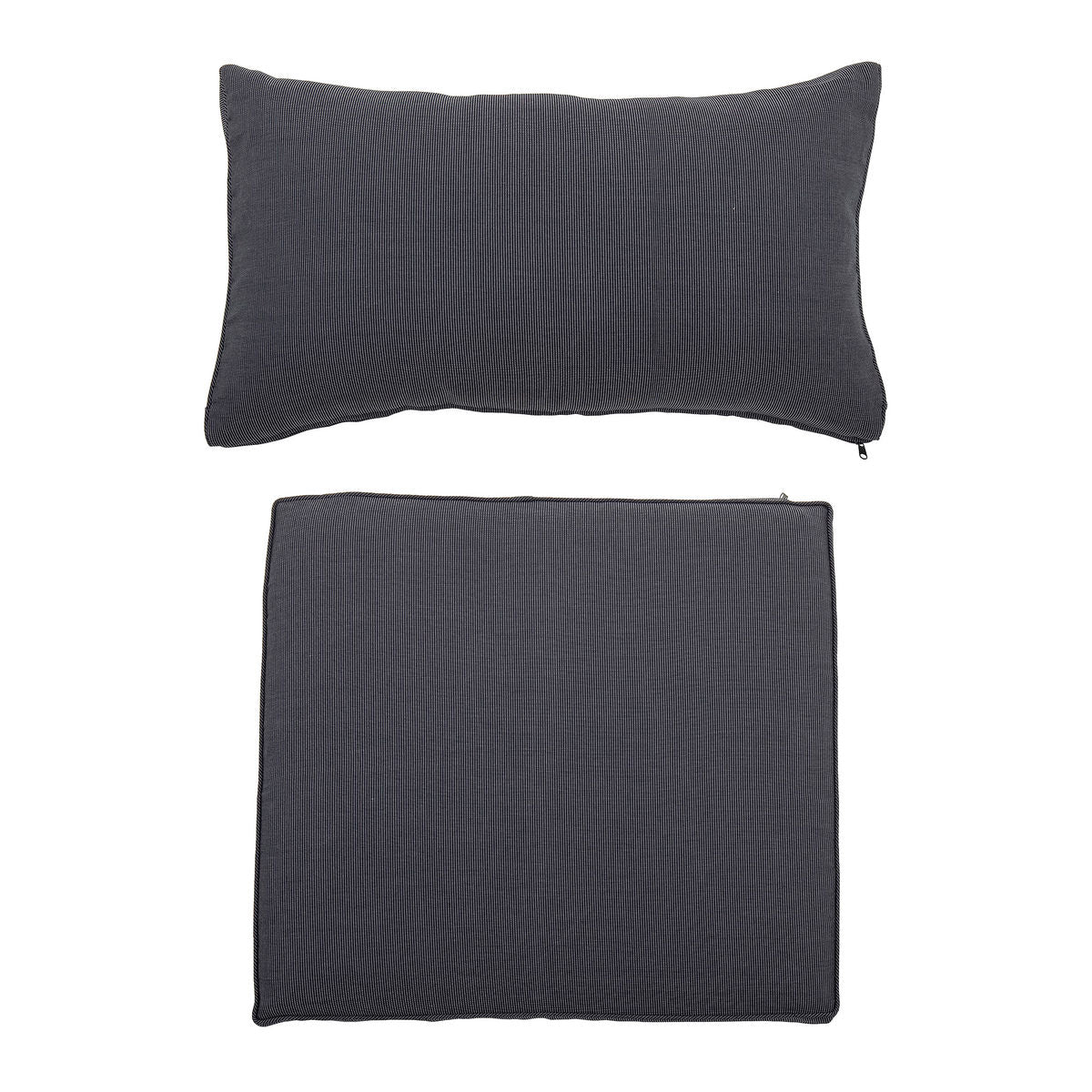 Bloomingville Mundo pillowcases (without filling), gray, polyester