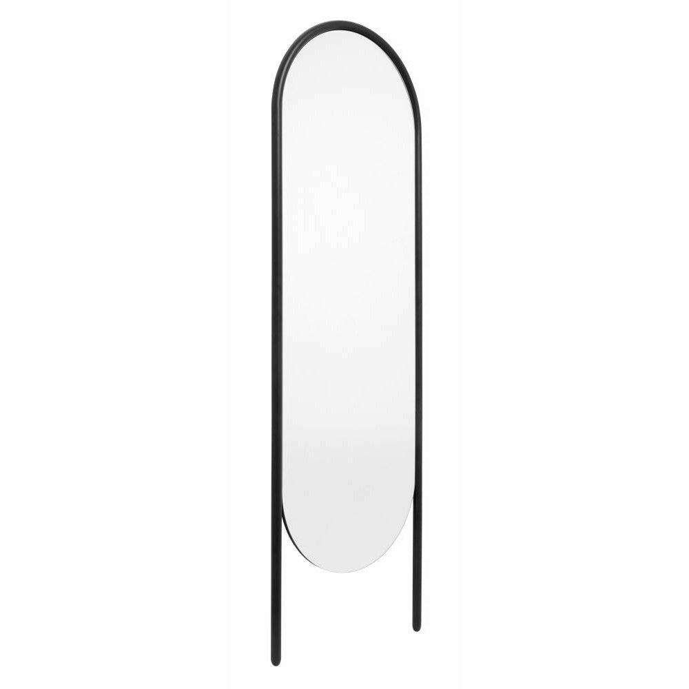 Nordal WONDER standing mirror w/iron frame - h174 cm - black