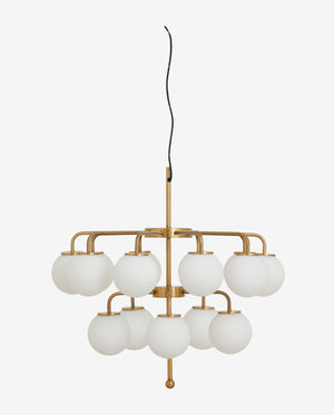 Nordal A/S Palma Chandelier - Brass/White