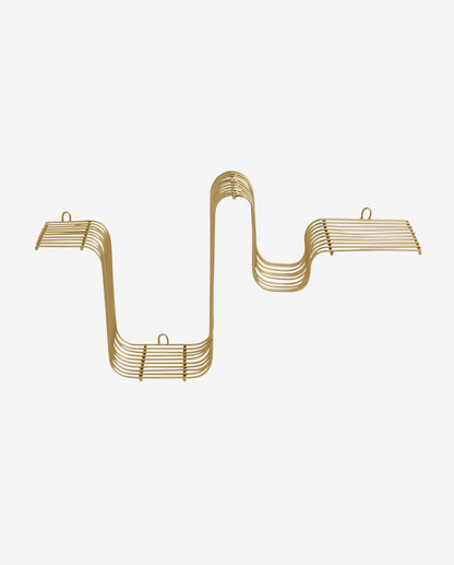 Nordal A/S Brava Shelf, Brass Finish