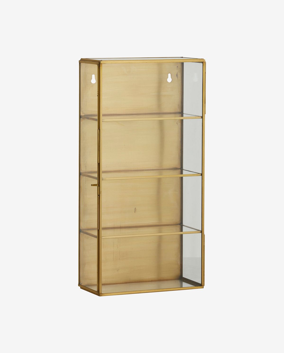 Nordal Ada Small Wall Cabinet, S, 3 Shelve, Gold