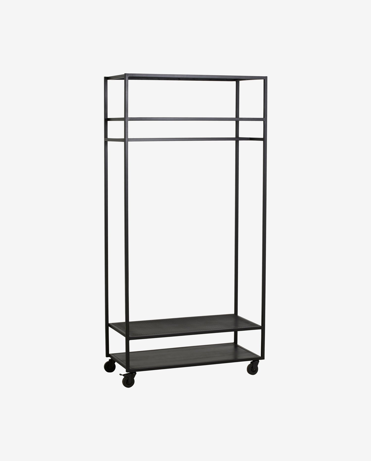 Nordal A/S Alta Iron Wardrobe Rack, Black