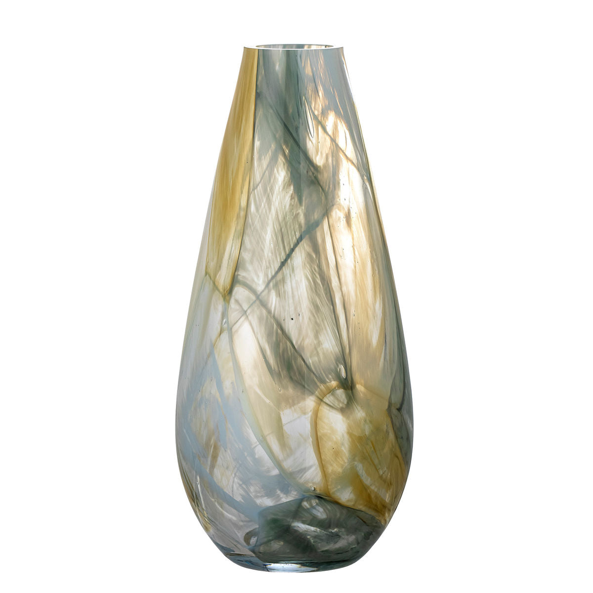 Creative Collection Lenoah Vase, Yellow, Glass