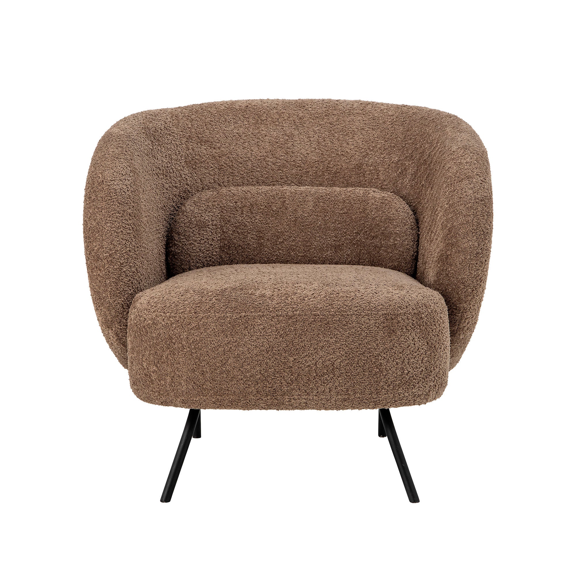 Bloomingville harry lounge chair, brown, polyester