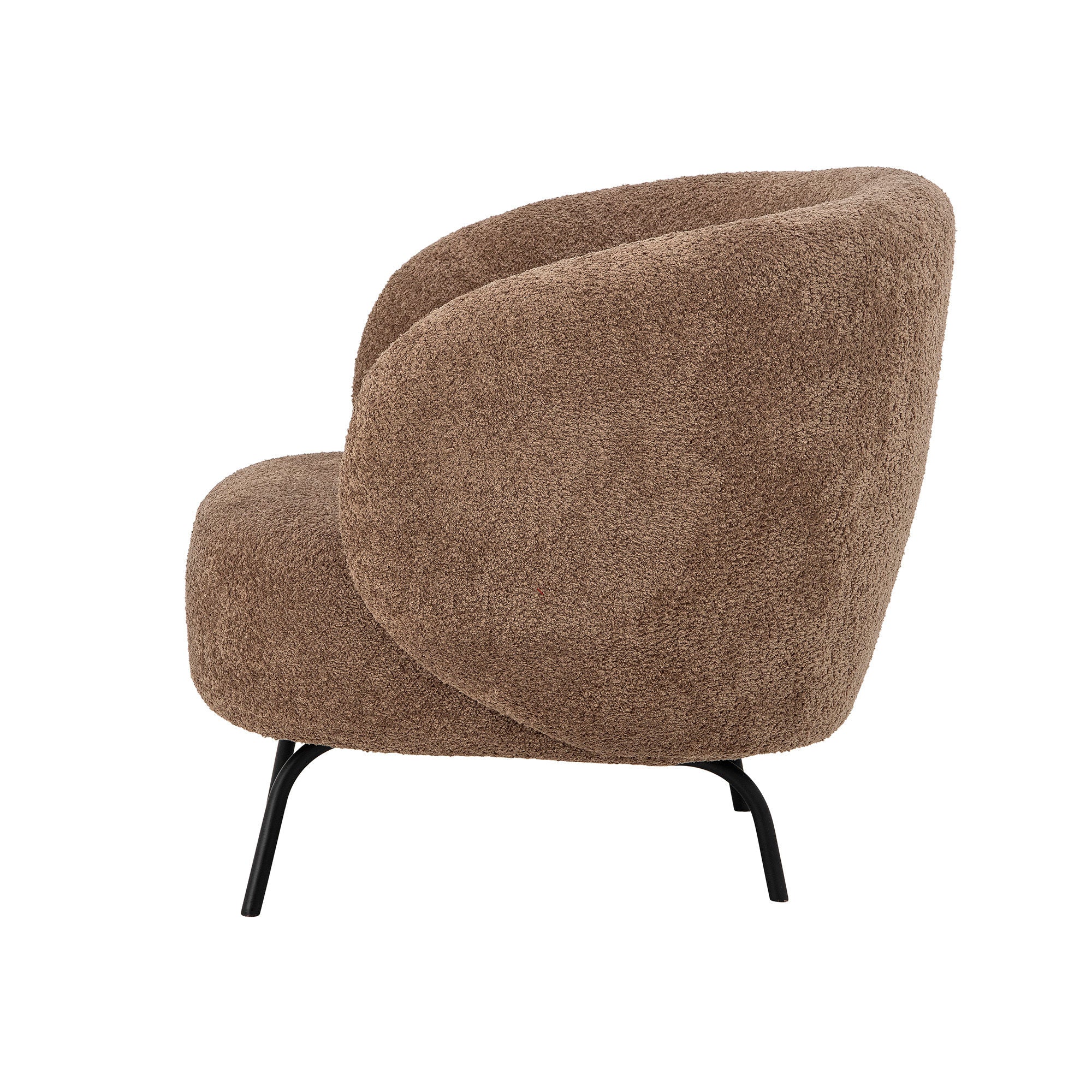 Bloomingville harry lounge chair, brown, polyester