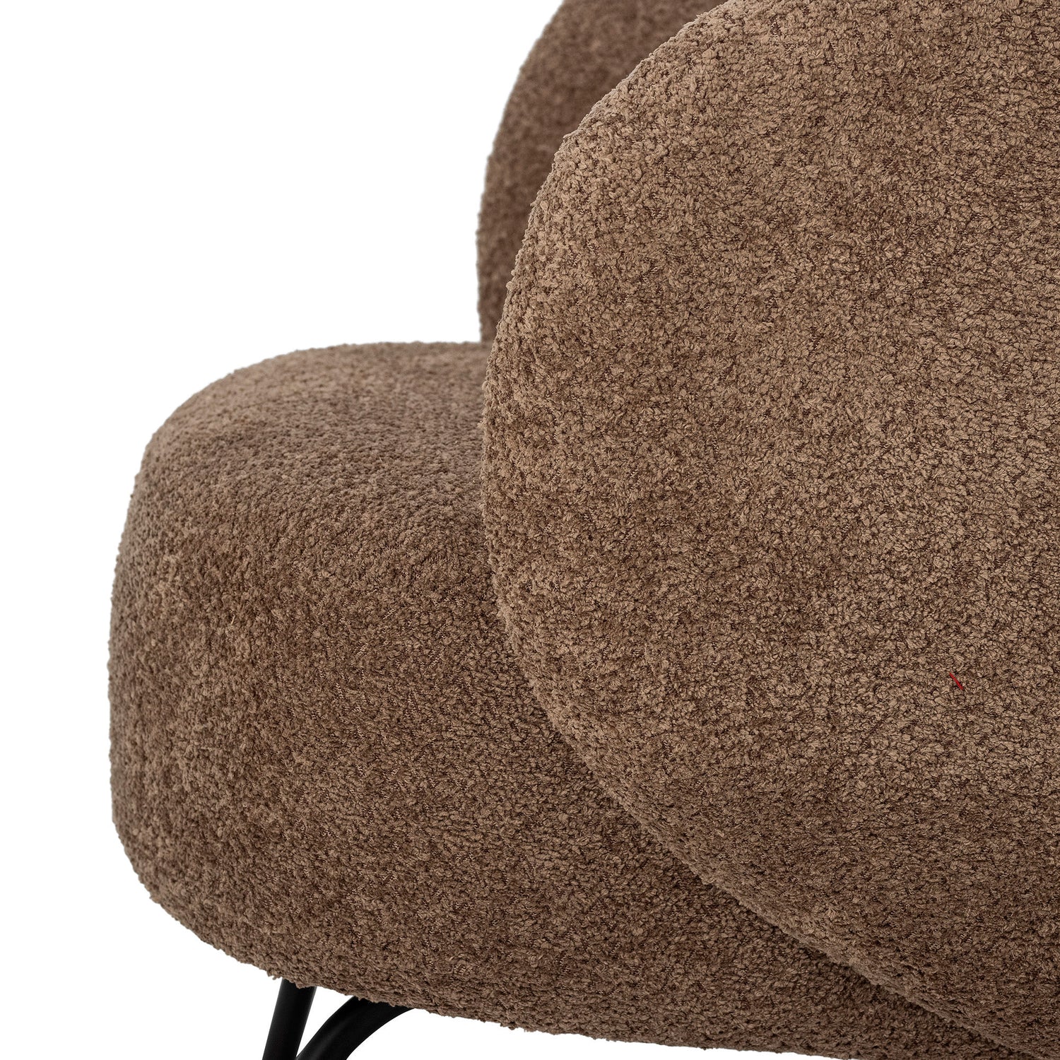 Bloomingville harry lounge chair, brown, polyester