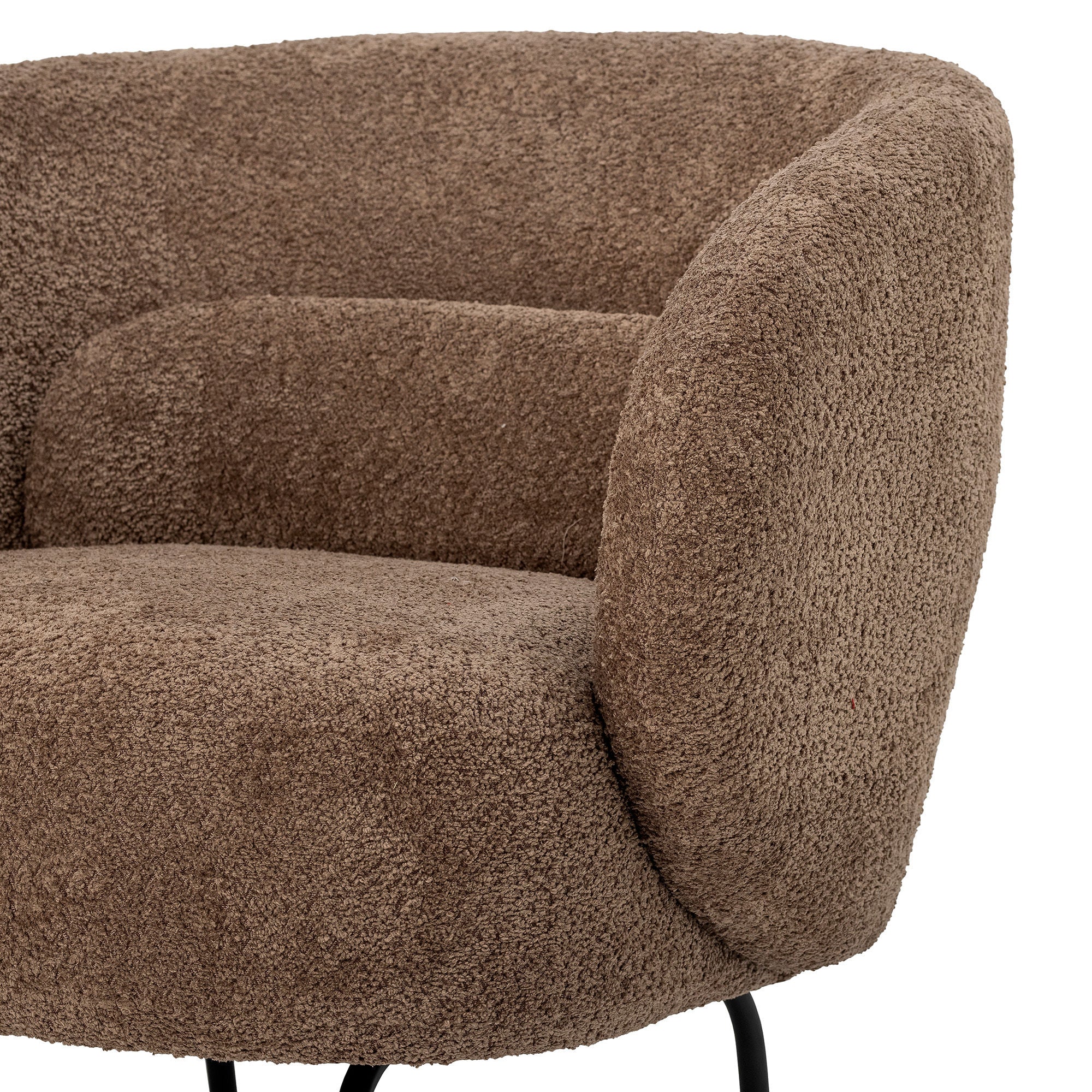 Bloomingville harry lounge chair, brown, polyester