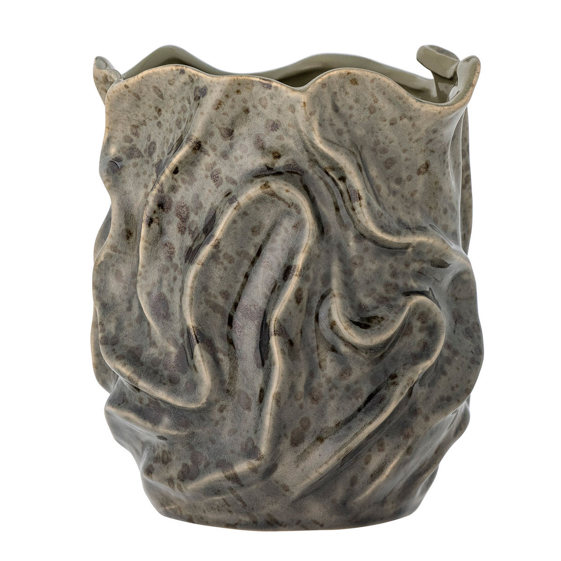 Bloomingville Soumia Deko Vase, Gray, Stoneware