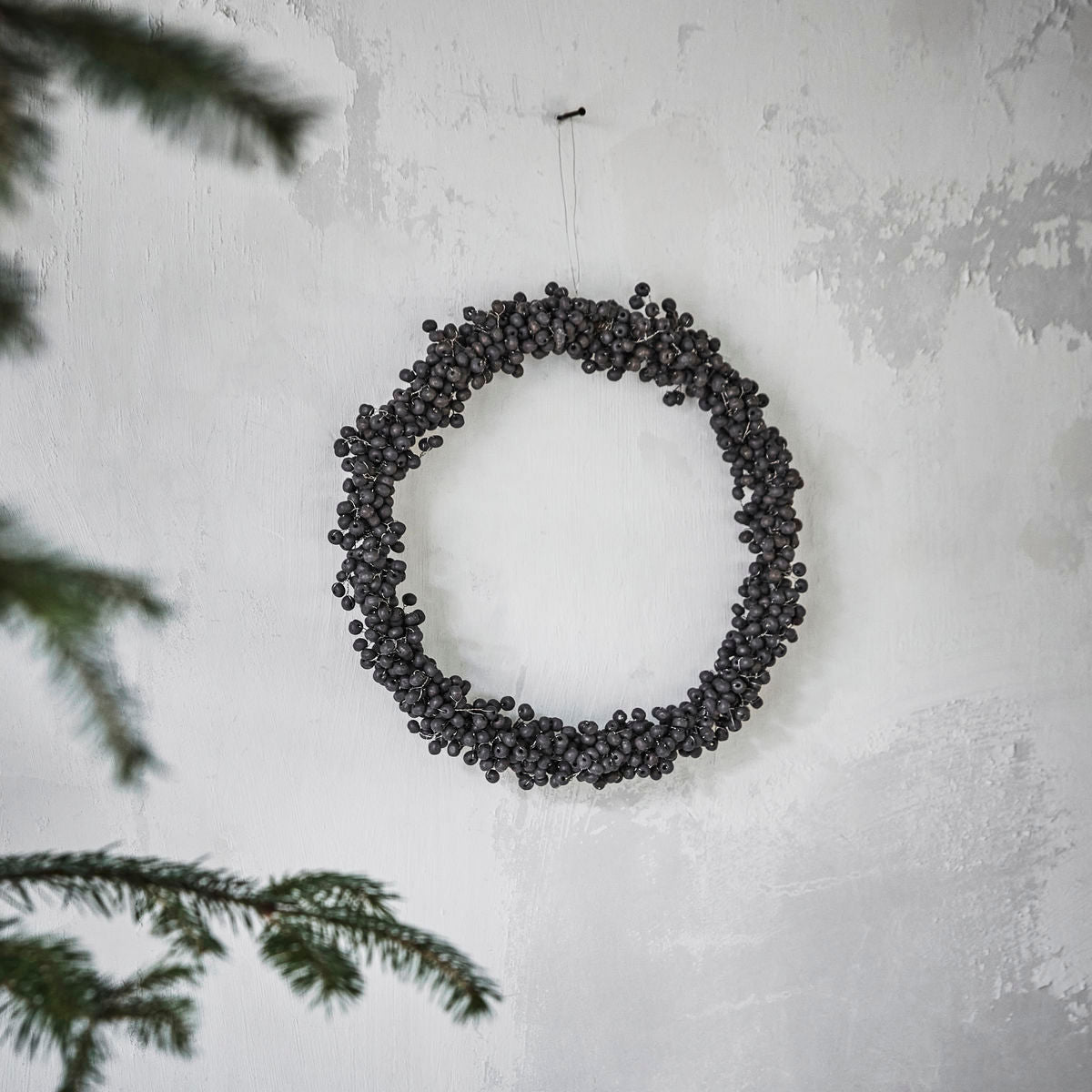 Wreath, hdwinter, black