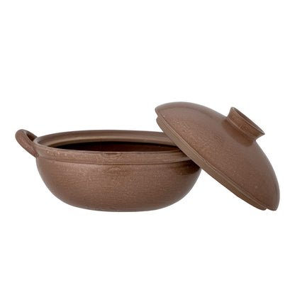 Creative Collection Jinnie ovenproof dish with lid, brown, stoneware