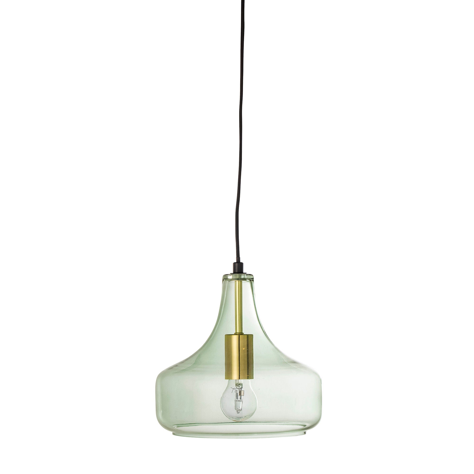 Bloomingville Yuser pendant, green, glass