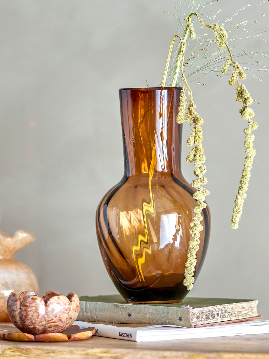 Creative Collection Saiqa Vase, Brown, Glass