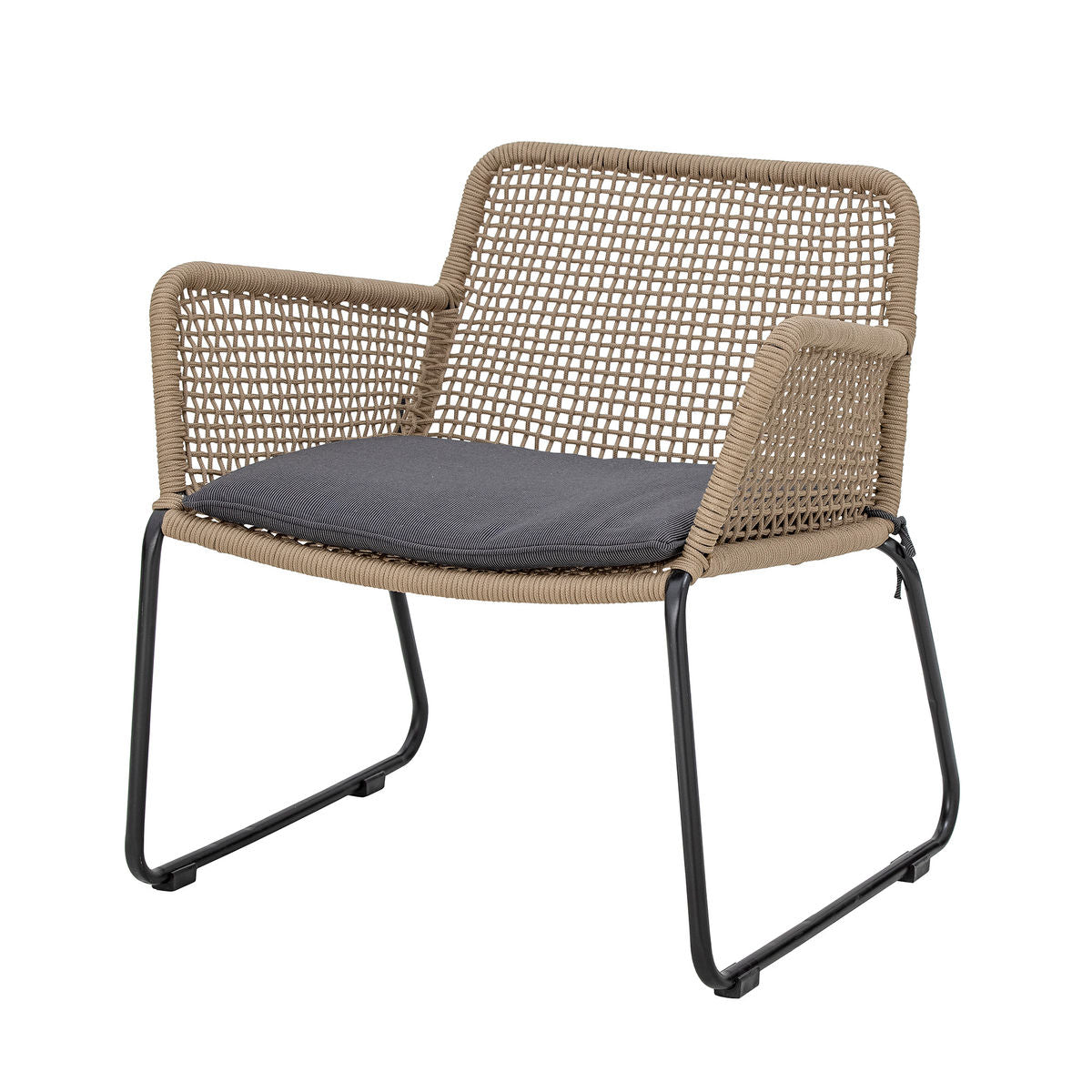 Bloomingville Mundo Lounge chair, brown, metal