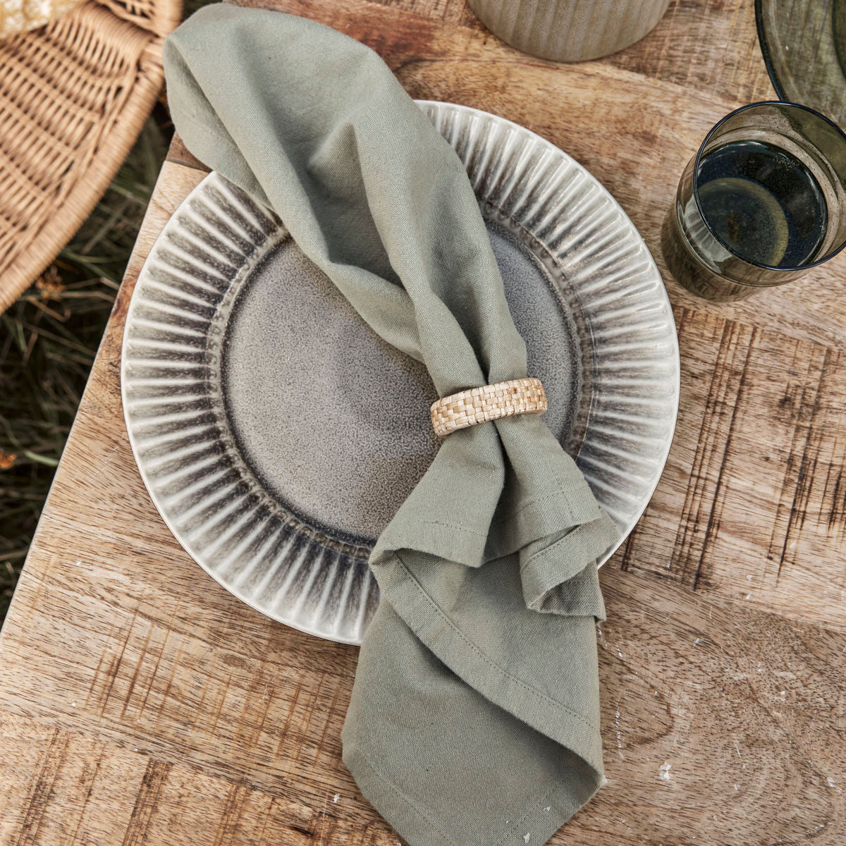 Napkins, Hdreal, olive green