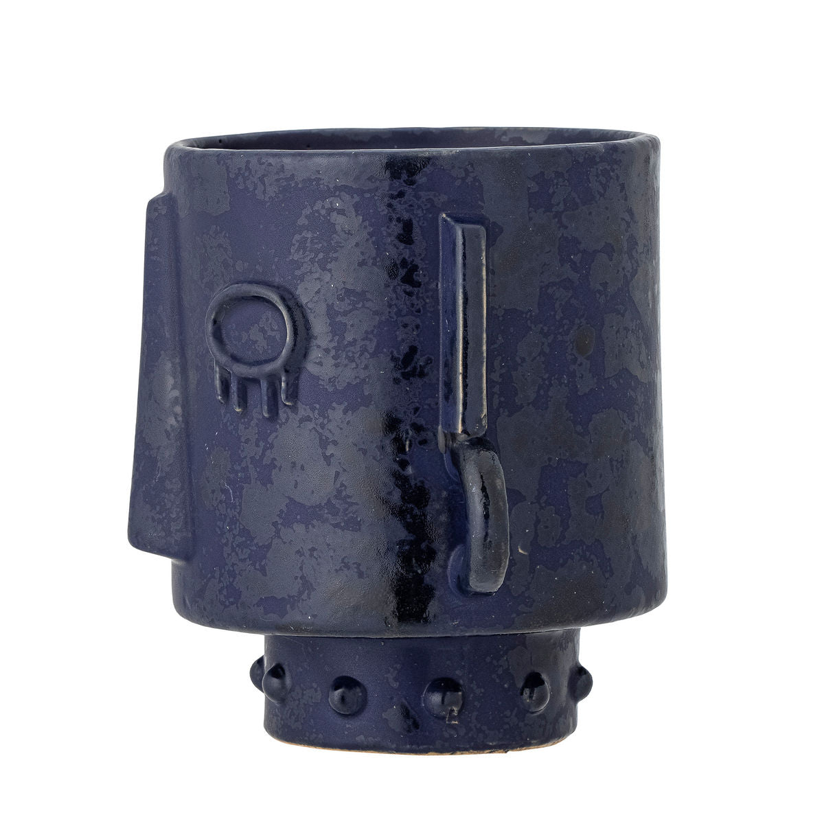 Bloomingville Ceejay Herbal Potty Peak, Blue, Stoneware