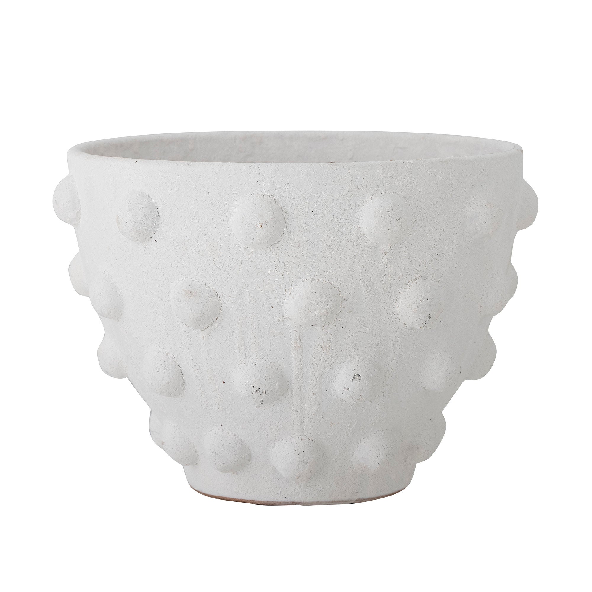 Bloomingville Rokiya Deco Flowerpot, Hvid, Terrakotta