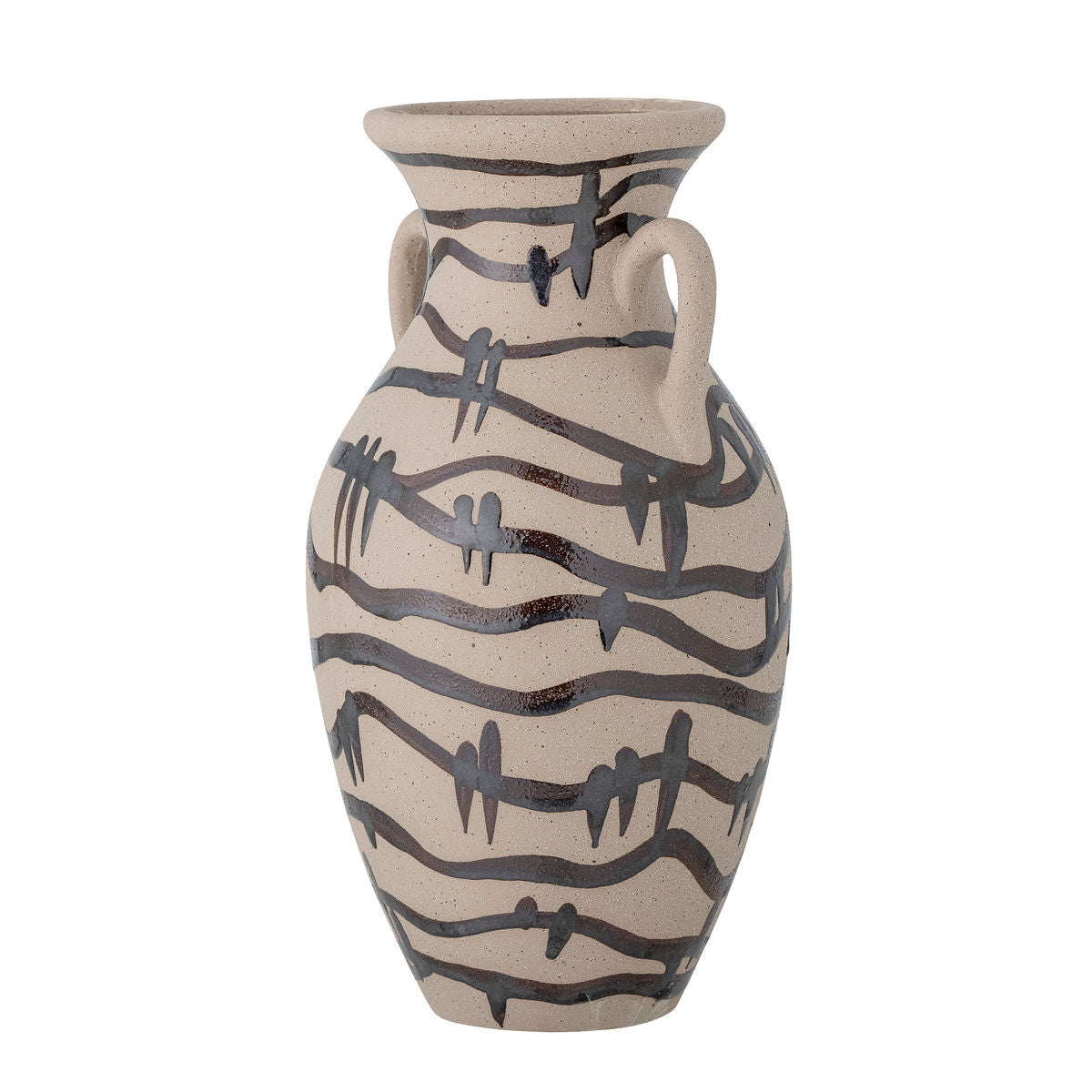 Bloomingville Ohana Vase, Black, Stoneware