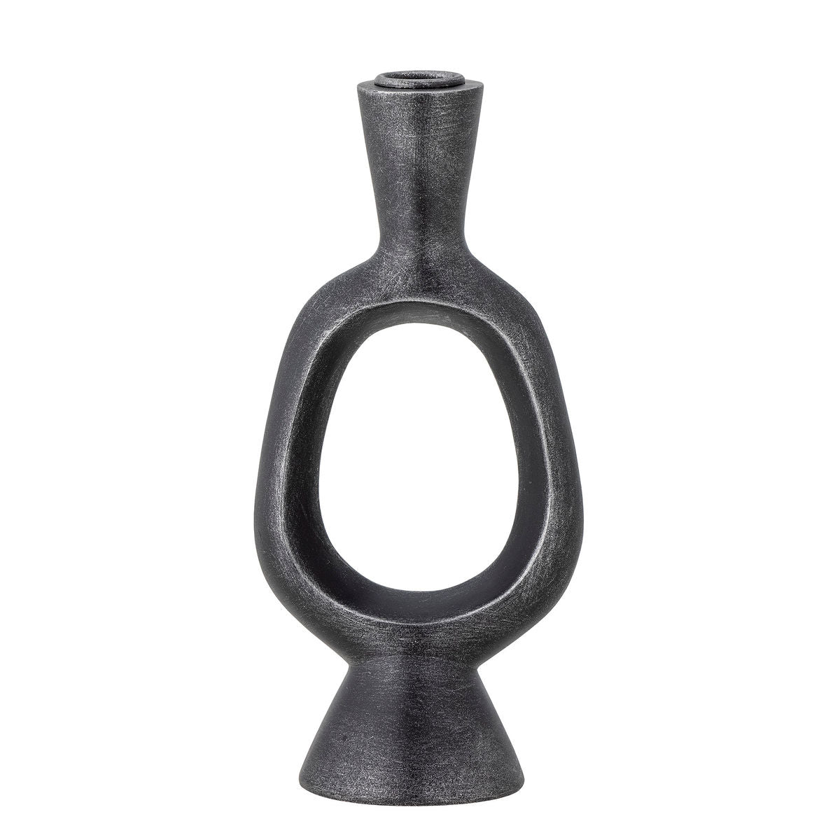 Bloomingville Bijan Candlestick, Black, Polyresin