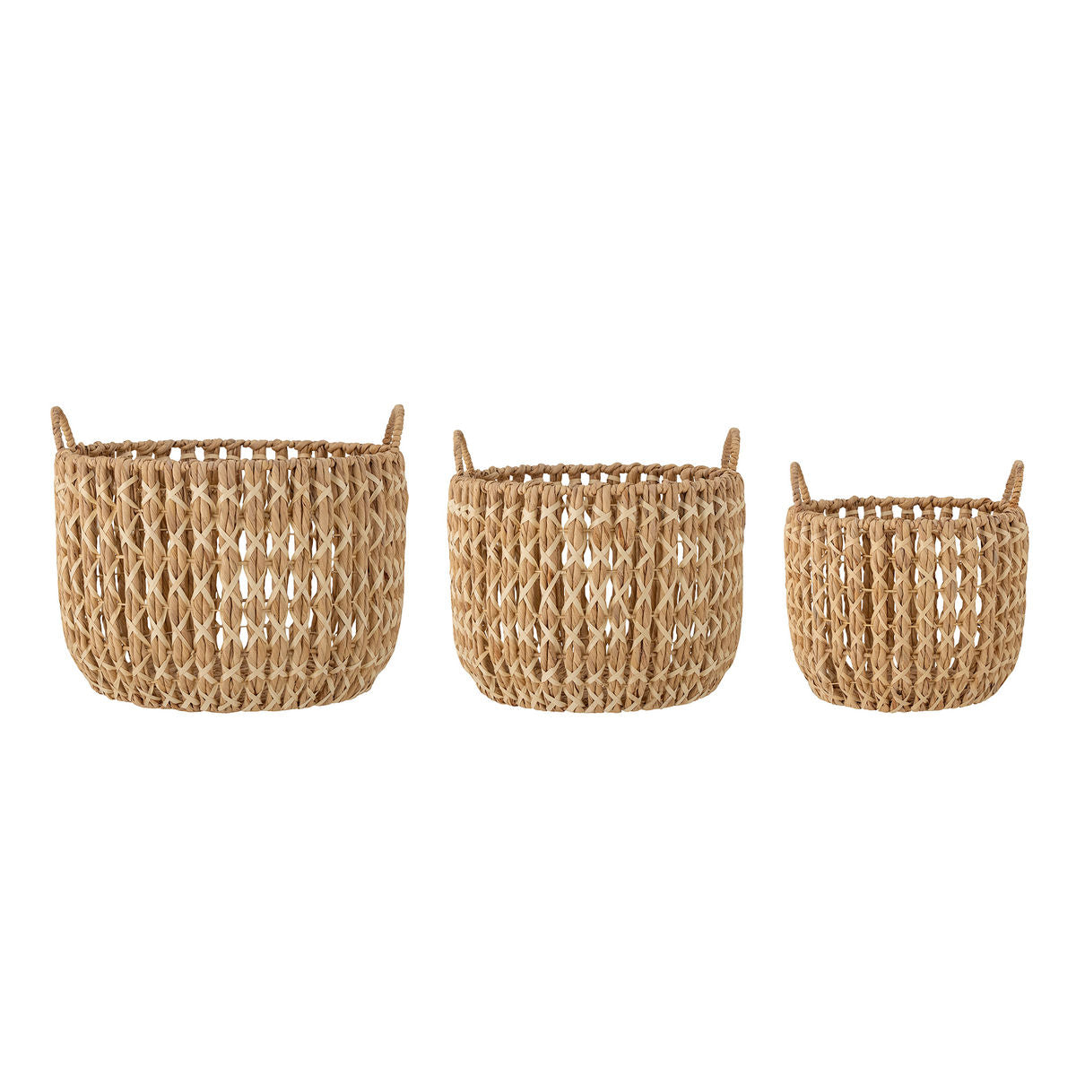 Bloomingville Kristel Basket w/lid, nature, water hyacinth