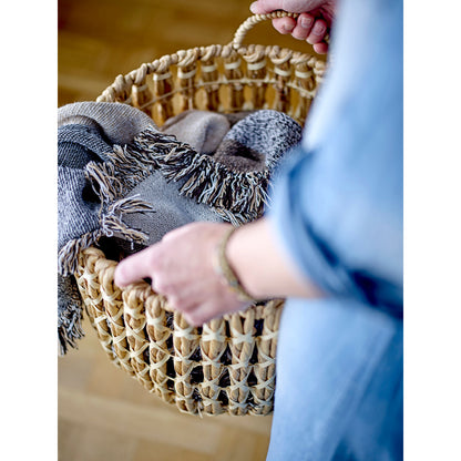 Bloomingville Kristel Basket w/lid, nature, water hyacinth