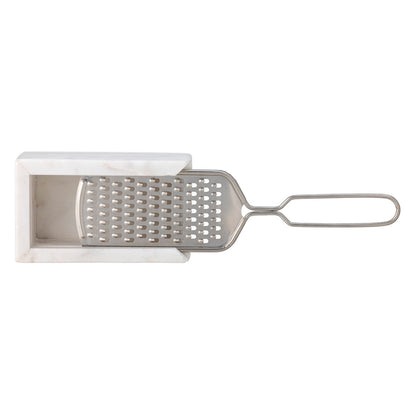 Bloomingville Fiori grater, white, marble