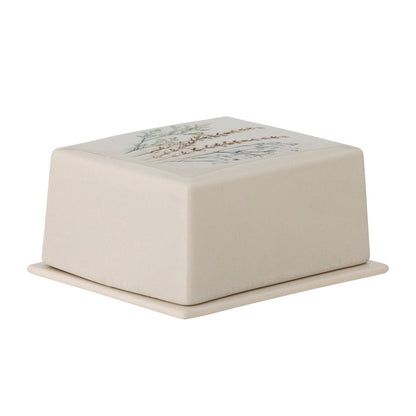 Bloomingville Bea Butter Box, Nature, Stoneware