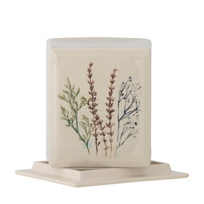 Bloomingville Bea Butter Box, Nature, Stoneware