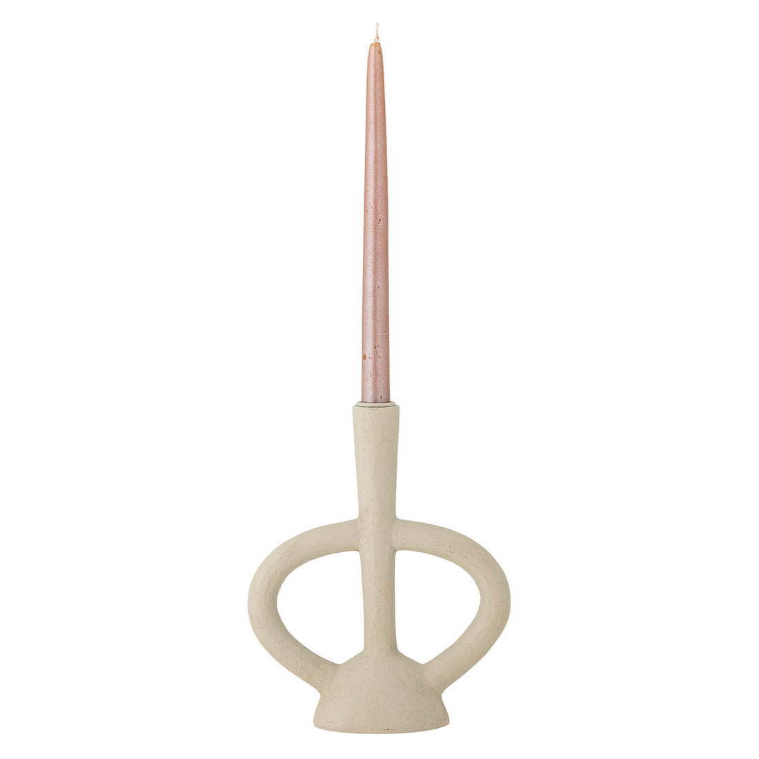 Bloomingville Ramina candlestick, white, polyresin