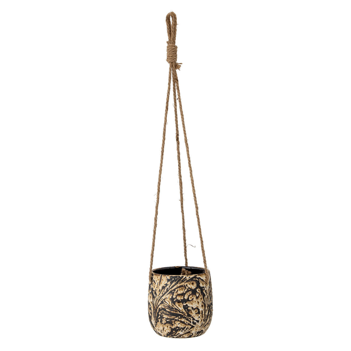 Bloomingville Moghis Hanging Herb Pot, Brown, Stoneware