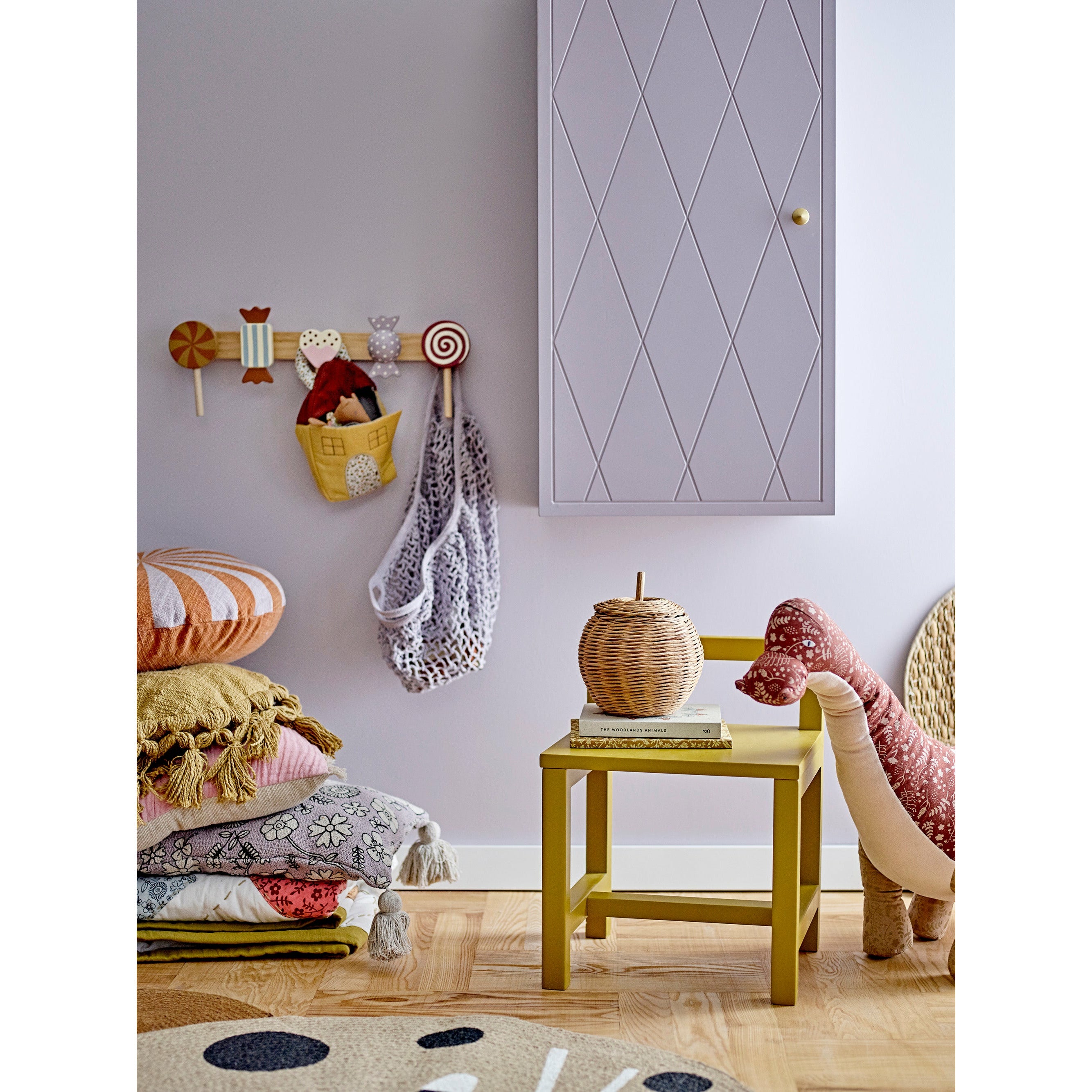 Nell Skab, Lilla, MDF - L40xH80xW30 cm - BLOOMINGVILLE MINI - DesignGaragen.dk