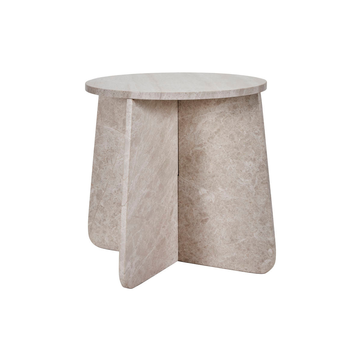 Side table, hdmarb, beige