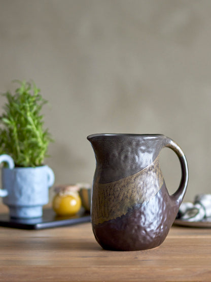 Bloomingville Paula pitcher, brown, stoneware