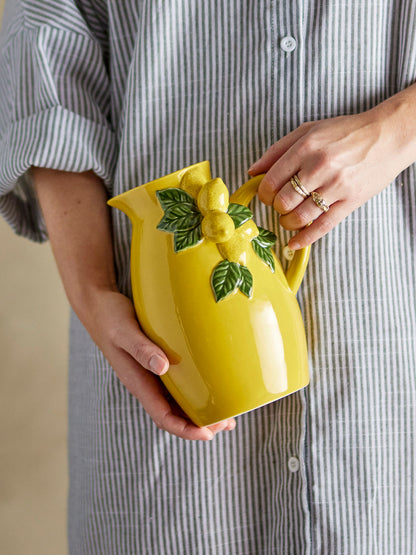 Creative Collection Limone Pitcher, Yellow, Stoneware