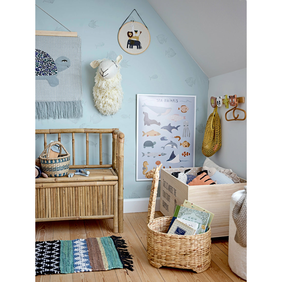 Aranya Bøjle, Natur, Rattan - L30xH17 cm - BLOOMINGVILLE MINI - DesignGaragen.dk