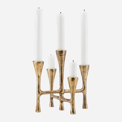 Candlestick, hdtristy, brass finish